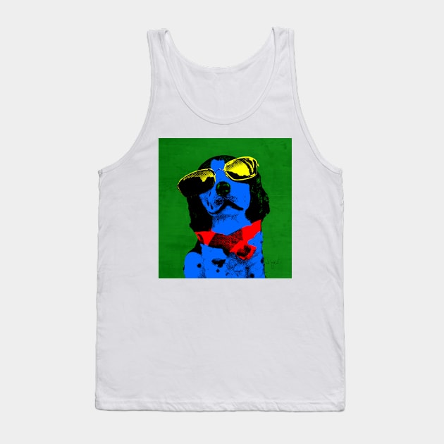 BLUE DOG FUNNY POP ART Tank Top by NYWA-ART-PROJECT